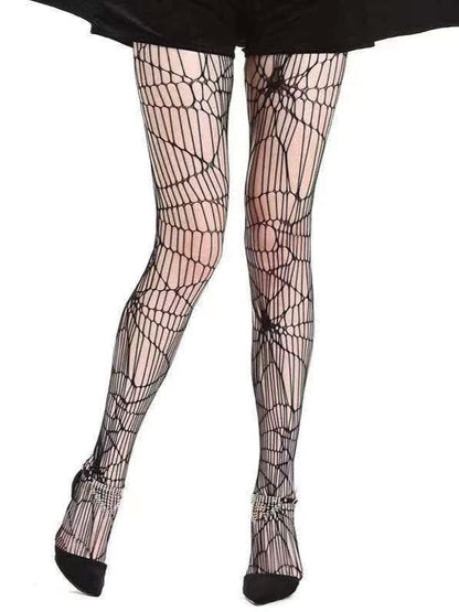 Spider Gothic Web Hollow-out Tights
