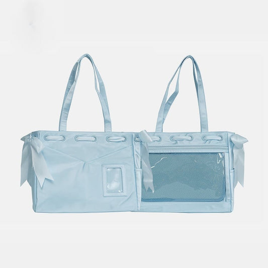 Ita Bag Bow Balletcore Blue Tote Accents