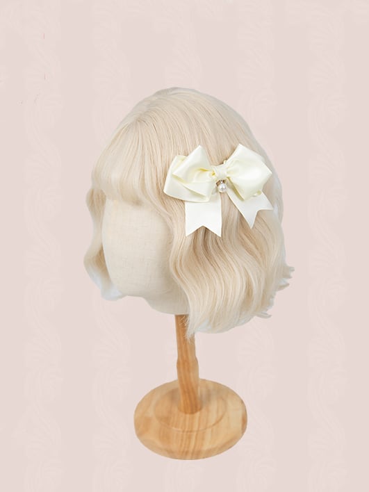 Creamy Bowknot Hairclip