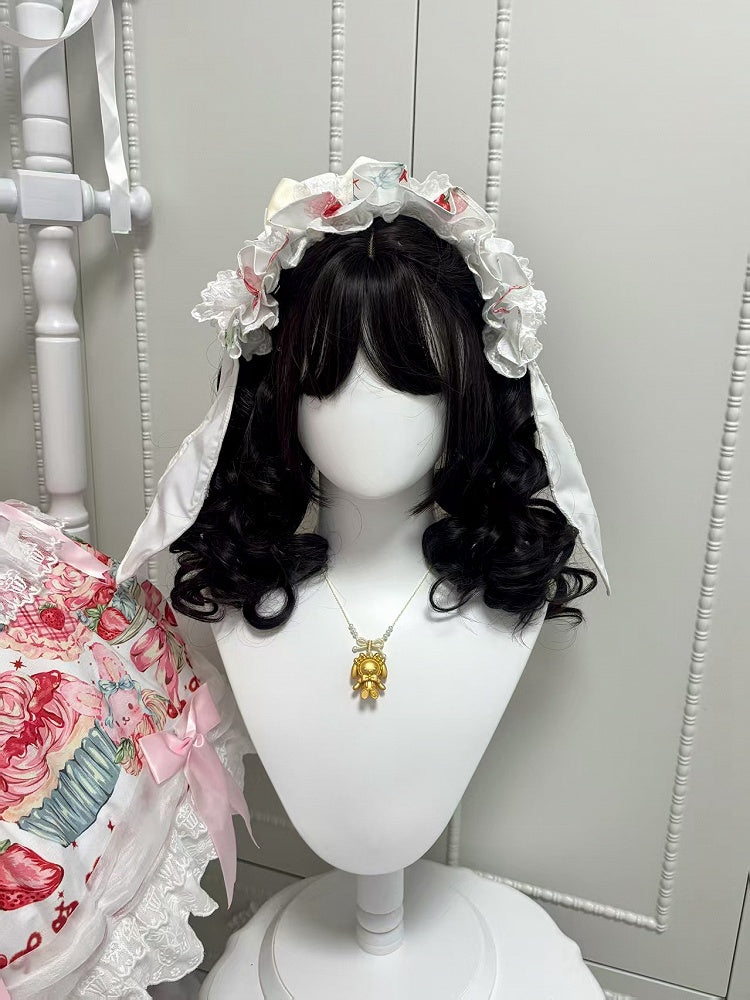 Lolita Blue Pink Yellow White / Hairband Bunny Ears