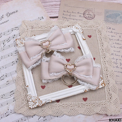 Jirai Bowknot Kei Options Hairclip Lace Color 7 Heart-shaped Ring