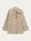 Trench Khaki Vintage Bow and Colo with Coat Big