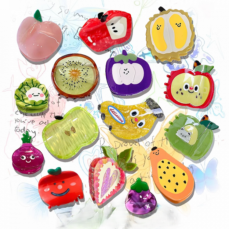 29 Fruits Claw Clips Options Cute Y2K