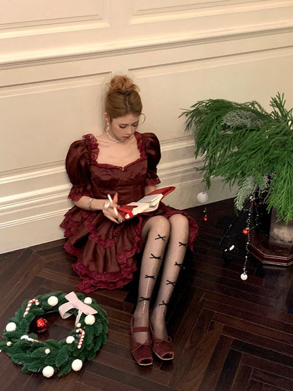 6 Decorated Options Rhinestone Tights Bowknot Color Details