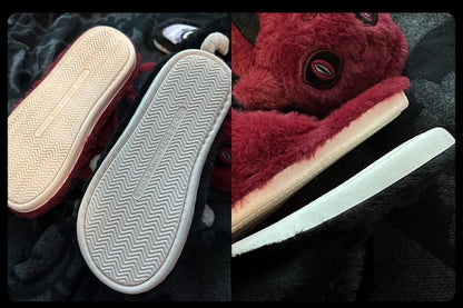 レッドデビル ゴシック ウィンター プラッシュ スリッパ