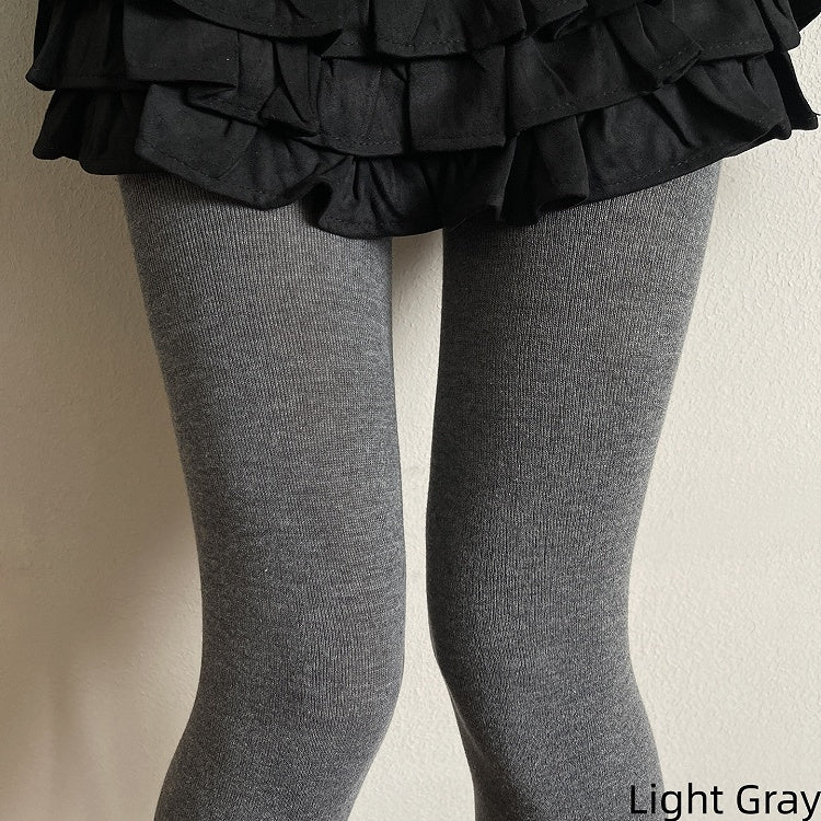 4 Warm Simple Elastic Colors Tights