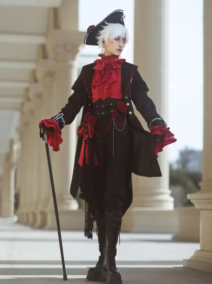 Kragen Stoff Mode Ouji Gothic Mantel Web Schwarz Fledermaus Prinz Spinne Flügel