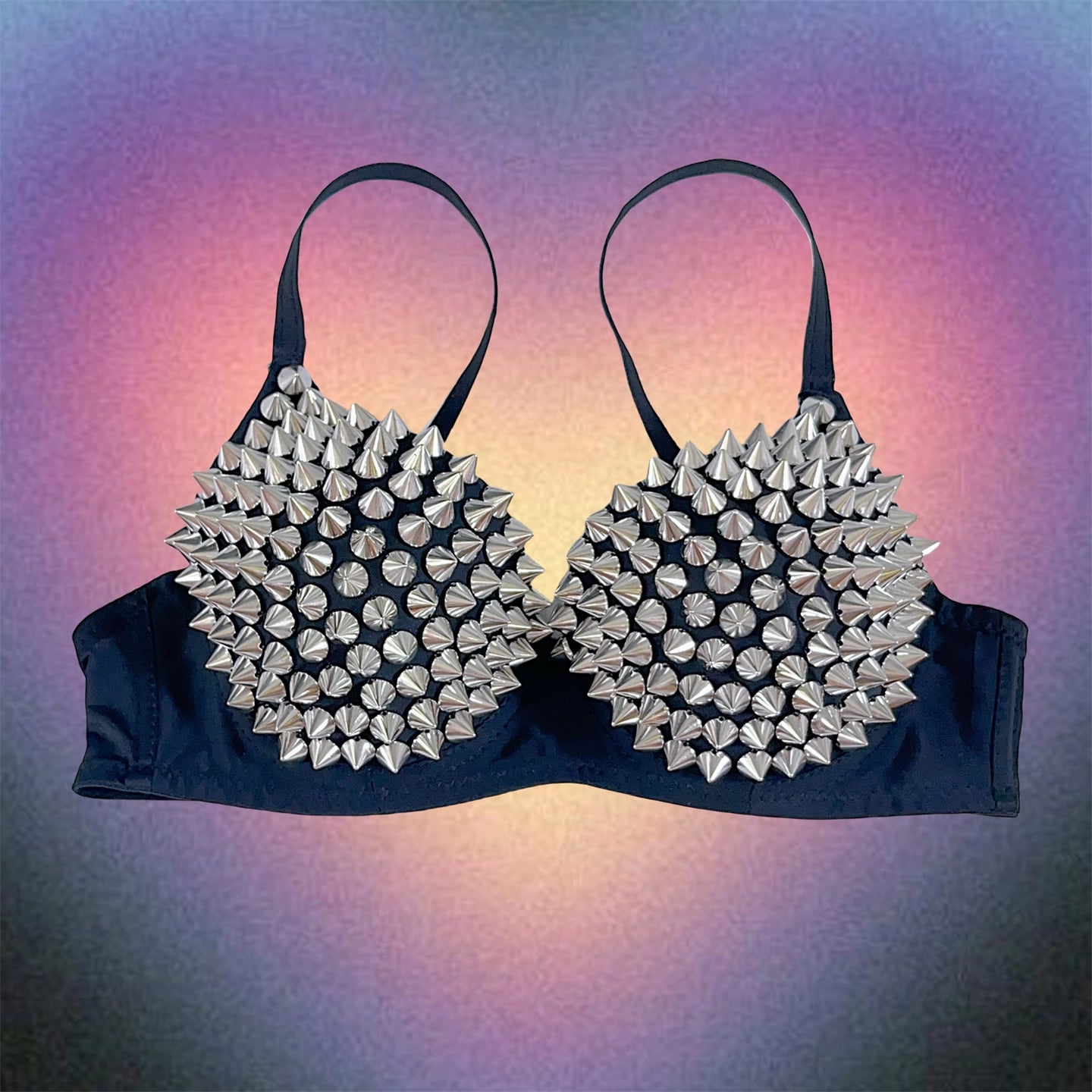 Rivet Rock Black Outerwear Punk Dark Bra