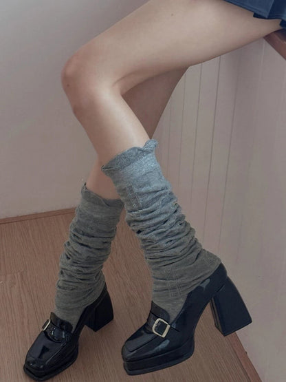 Socks Casual (Playful Style) Ruched Elastic