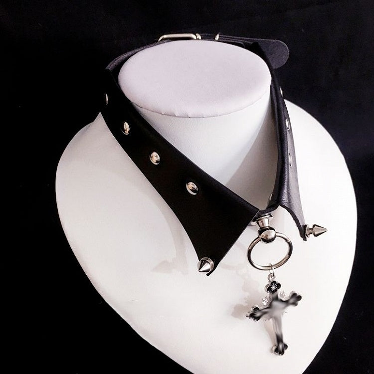with Pendant Colors Cross PU 5 Choker