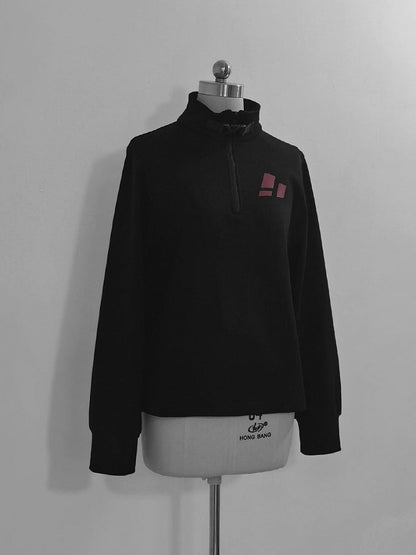 カラーテックウェア ブラックプルオーバー 王子バックル ジップ＆トップ