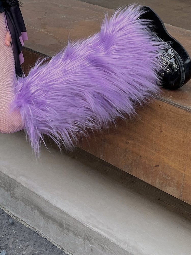 Shaggy Y2K 20CM/30CM/40CM Leg Purple Warmers