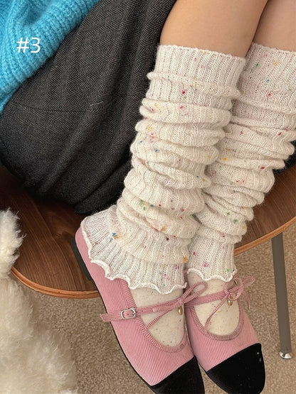 ニットレッグウォーマー