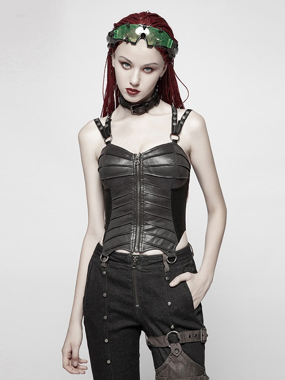 Punk Short Corset Black