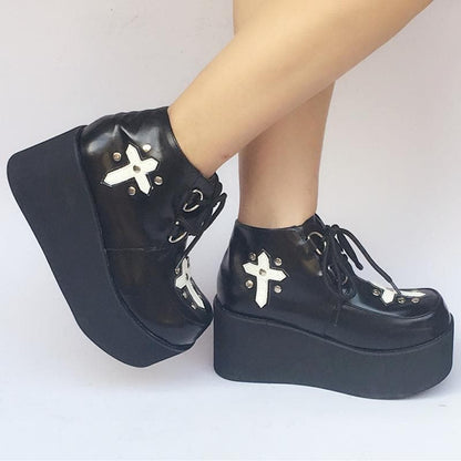 Cross Black Platform Made SP168085 Custom Shoes