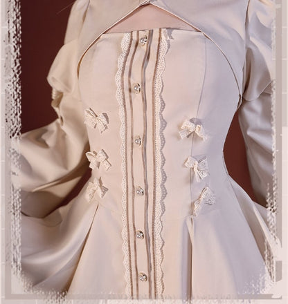 ヨスガノソラ 春日野穹 長袖ワンピースとウサギ耳ケープ ロリータ風コスプレ衣装