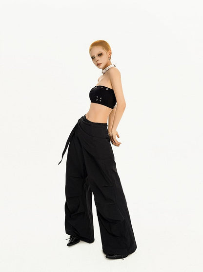 Black Top Studded Tube Punk