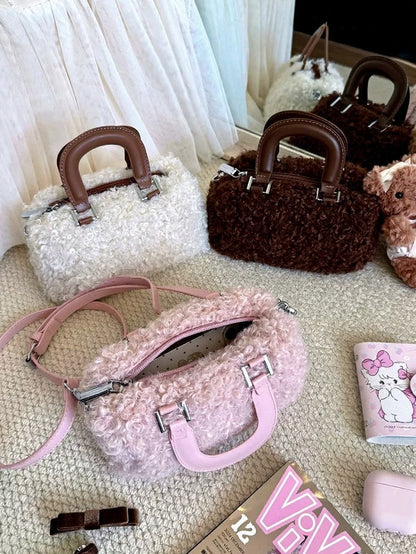 Fluffy Sweet Bag with Adjustable Straps - Lalacita