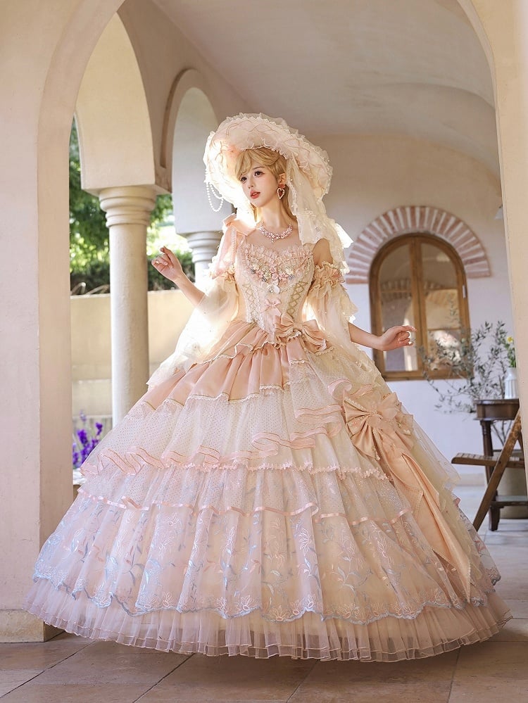 Hat Veil Design Lolita Floral Hanayome Large with