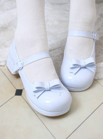 Jane Toe Ribbon Round Mary Heels Lolita