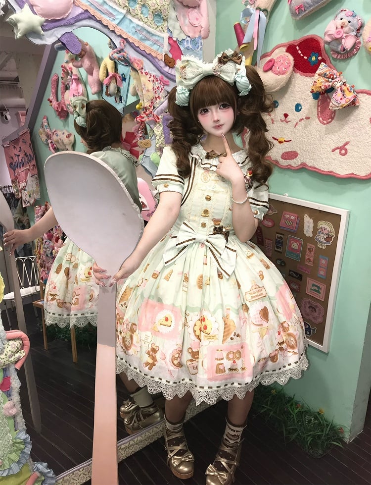 Grün / Schleife Mint Pink KC
