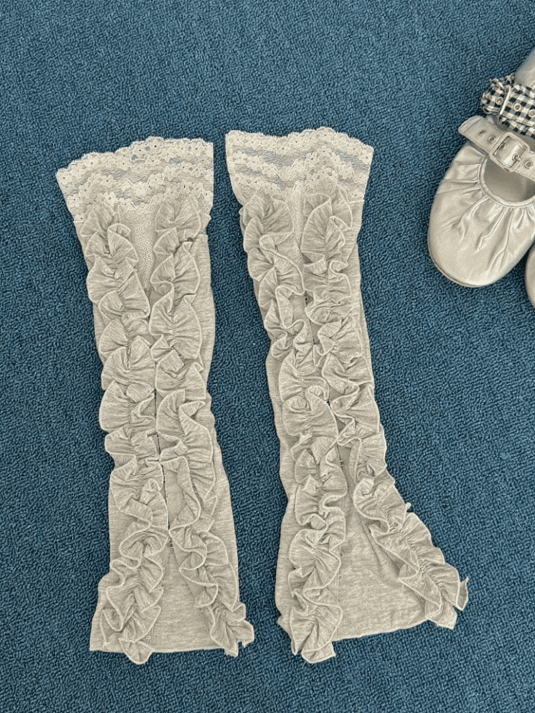 Ruffle Options Lace Leg Design Warmers Color 3 Trim