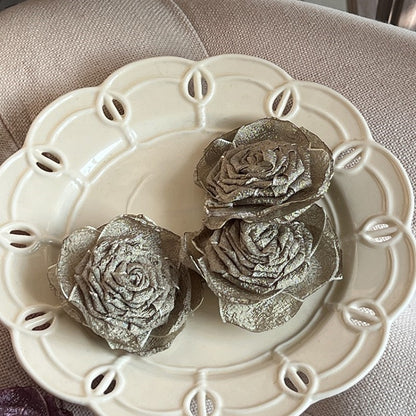 Multicolored – Color Edge 10 - Options Rose Brooch/Clip Burnt