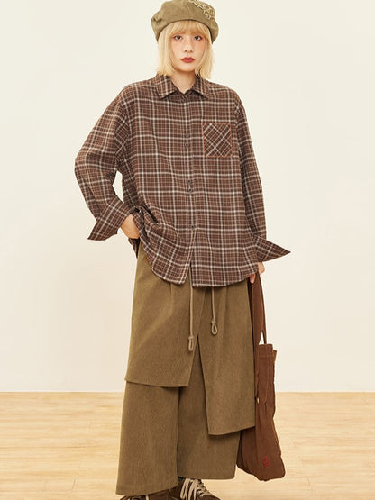 Asymmetrical Cut Pants 3 Wide-leg Design Colors