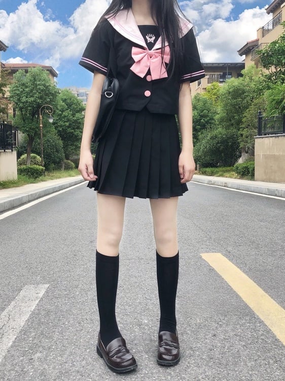 Socks Calf JK White/Black 10CM/15CM/25CM