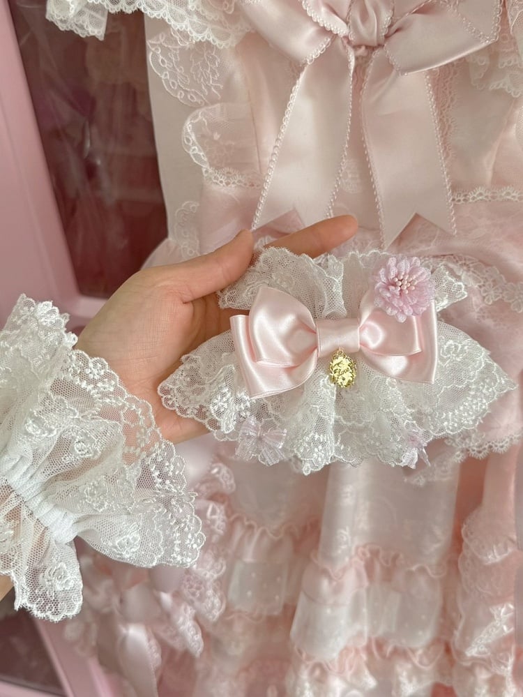 Rosa/Lila/Blau/Rot/Weiß Bowknot Design Handgelenk Manschetten Floral