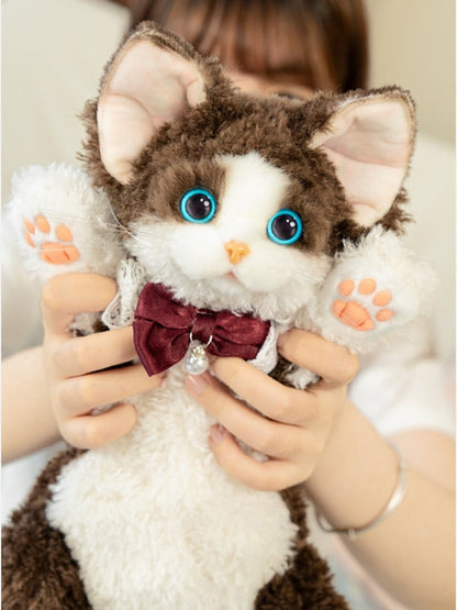 Backpack/Crossbody Cat Realistic Plush 3 Colors Devon Bag