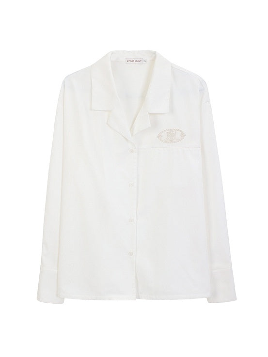 Stil Reverskragen Grün/Rosa/Weiß JK Uniform Shirt Preppy