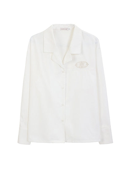 Stil Reverskragen Grün/Rosa/Weiß JK Uniform Shirt Preppy