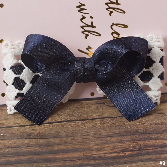 Lolita Blue Clip Hair Bowknot Sailor