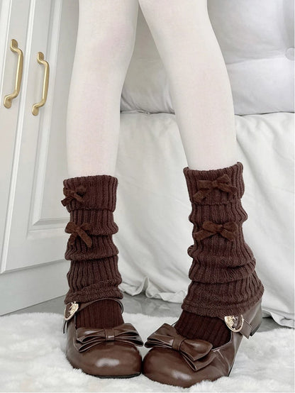 Sweet Coffee Warmers Accents Leg with (Soft Bow Ribbed Style)