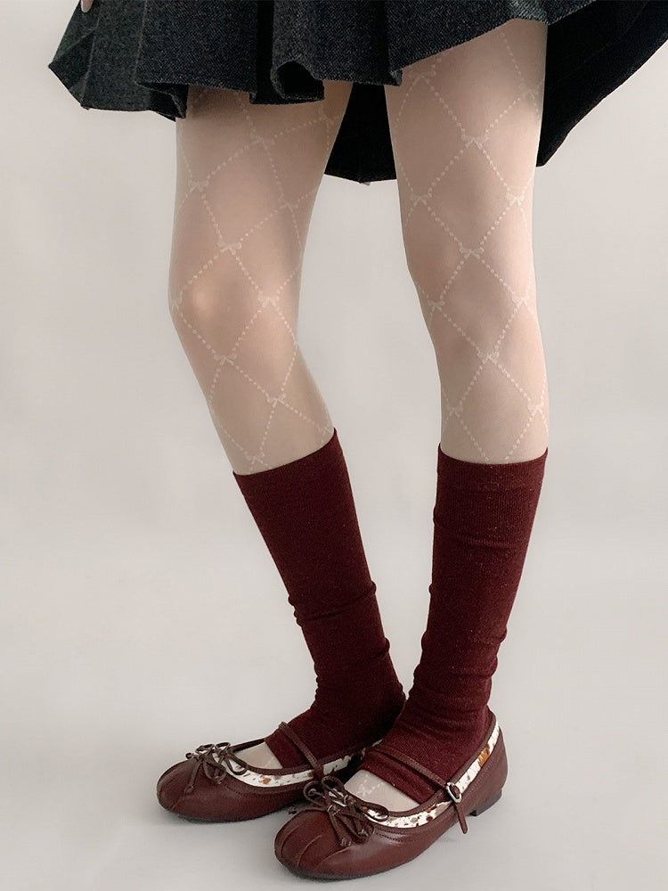 Warmers Ribbed Toe (3 Cutout Colors) Leg Knit