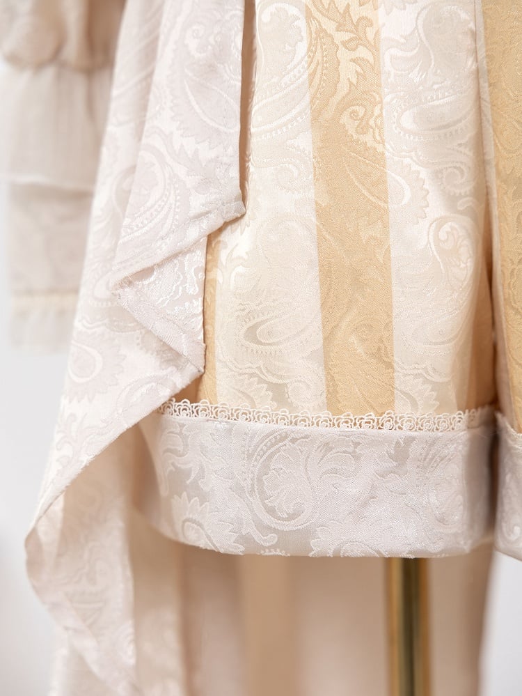 Neckline Champagne Outfit Ouji Long Ruffle Prince Lolita Sleeves