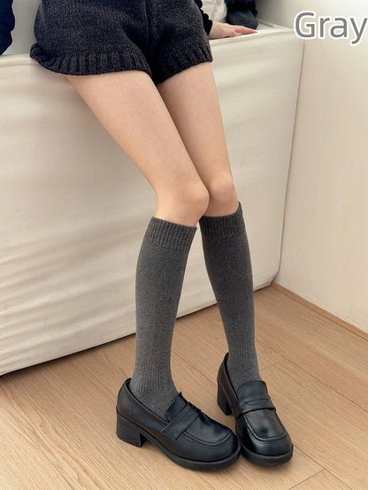 Knit Stockings Ribbed