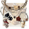 Teddy Bear Plush Necklace/Ring/Bracelet