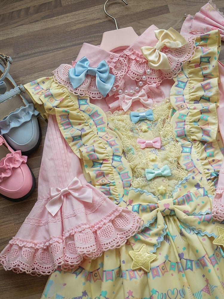 Weiß / Schwarz / Rosa / Blau / Rot / Gelbe Schleifenbrosche