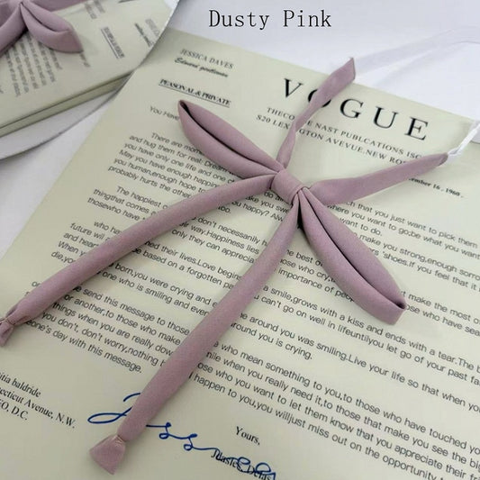 9 Options Matte Color Uniform Tie JK Bow