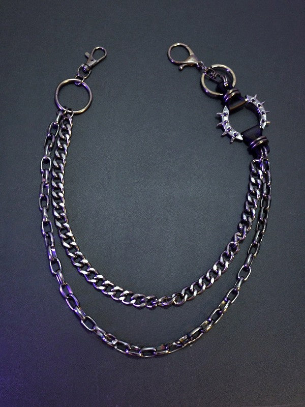 + チェーンベルトのディテール ブラックウエストスター