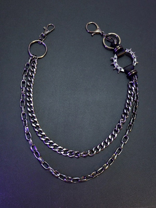 + チェーンベルトのディテール ブラックウエストスター