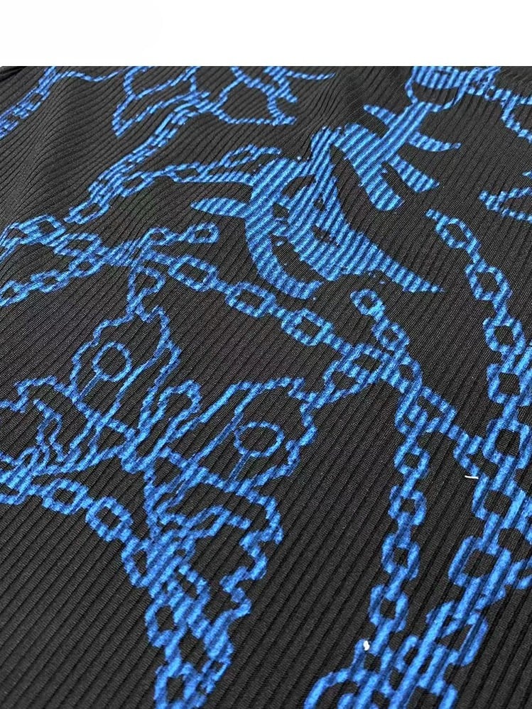 Glamorous With Sleeveless Slit Bittersweet Dress BlavkBlue Knee-high Blue Camisole