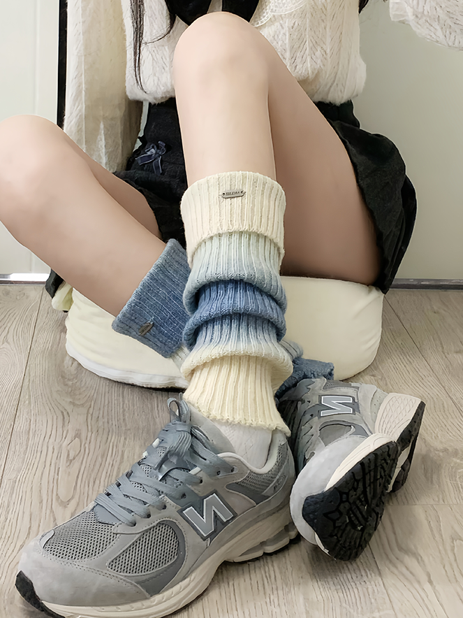 コーヒーY2Kニットレッグウォーマー