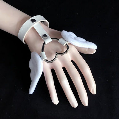 with Bracelet Decorated Buckle Wings Colors 4 PU