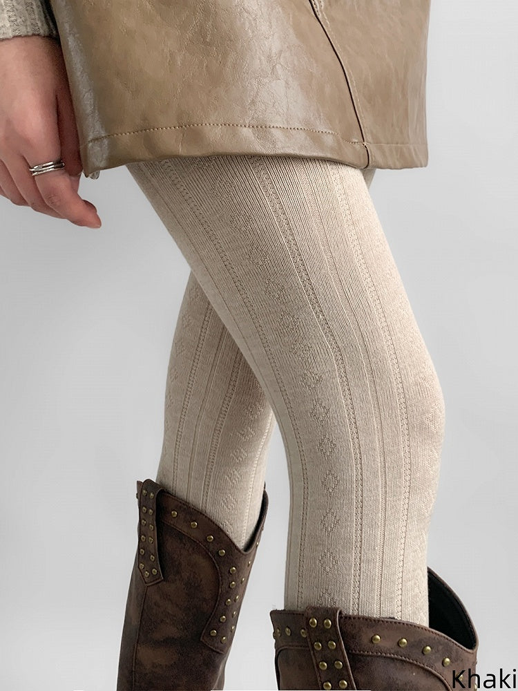 Patterns Tights 7 Diamond Striped Colors Vertical Maillard