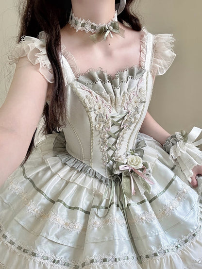 Jasmine Corset Bodice Princess Lolita Boning Dress