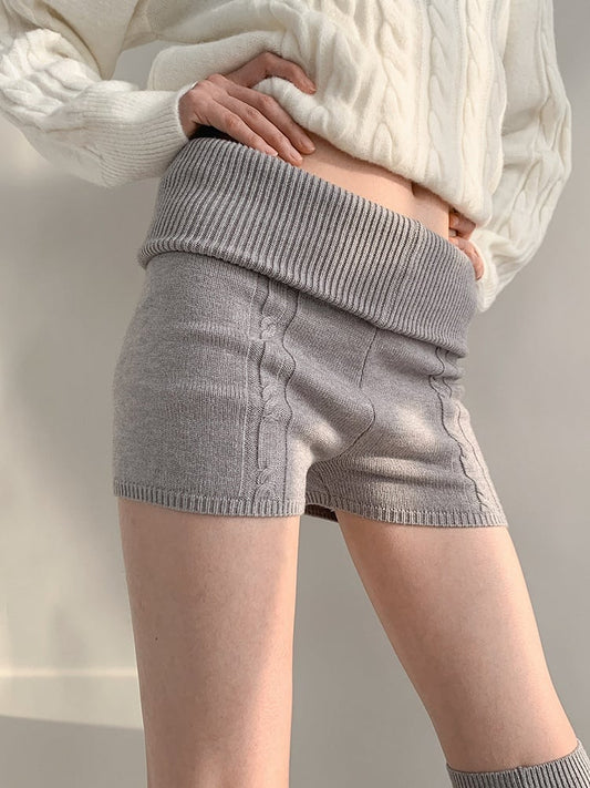 Colors) Shorts High-Waist Cable (3 Knit