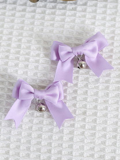 Hairclips Charm with Colors of Bowknot Bell A Pair Cute 14